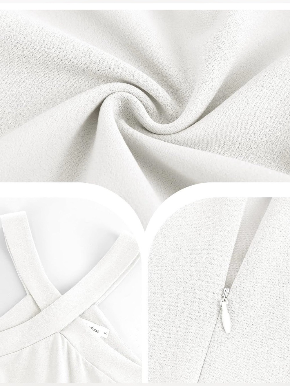White One-Shoulder Ruffle High-Low Dress - Picture 2 of 3